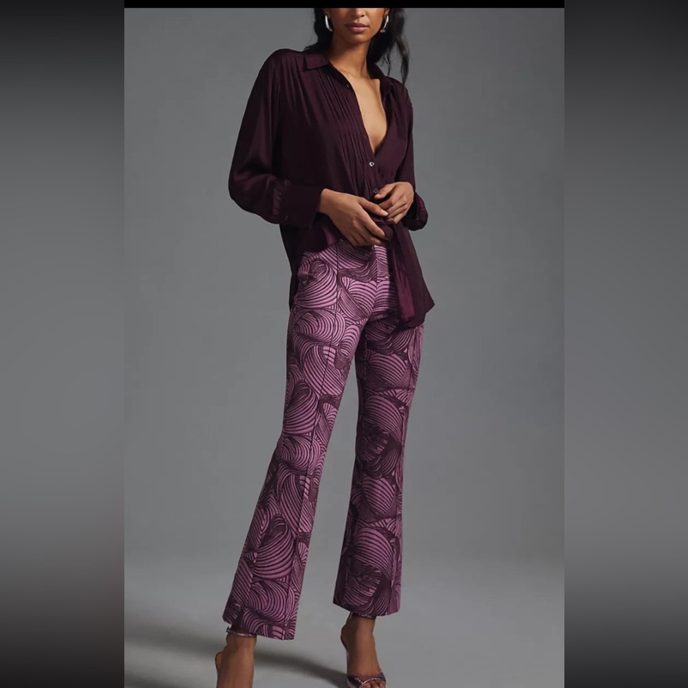 Anthropologie Margot Kick-Flare Crop